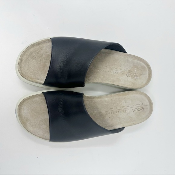 ECCO Corksphere Leather Slide Sandals - Picture 3 of 7